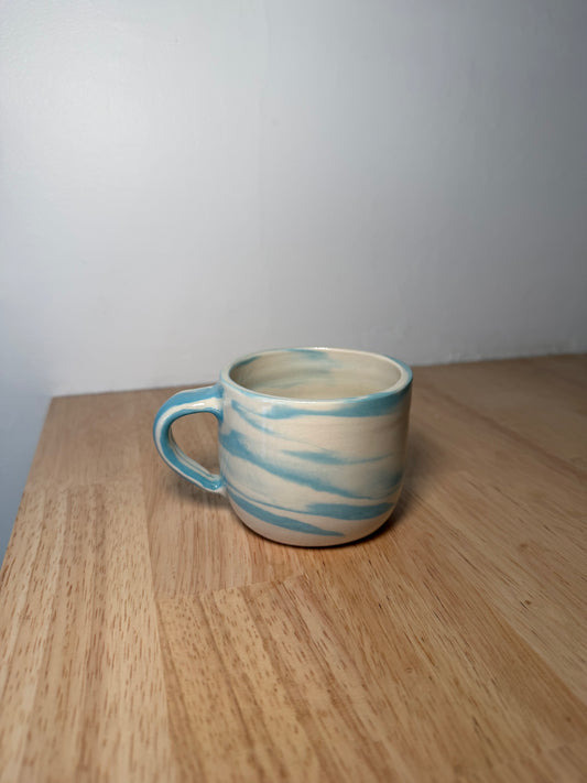 Blue and Cream Marble Mug Mini
