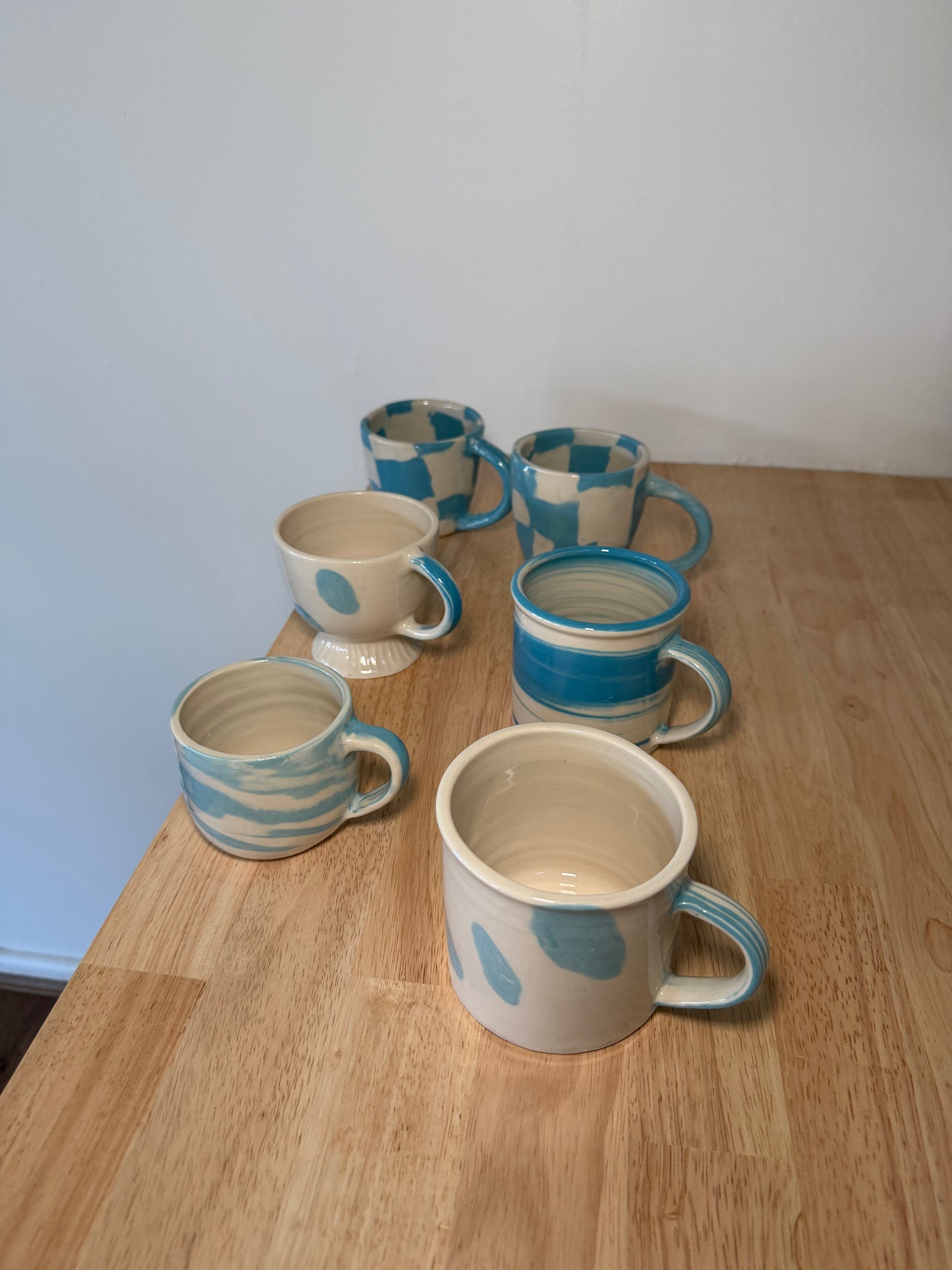 Blue and Cream Marble Mug Mini
