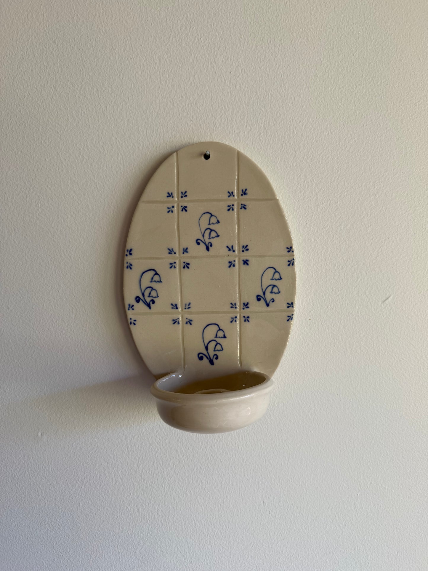 Mini Delft Candle Oval Sconce