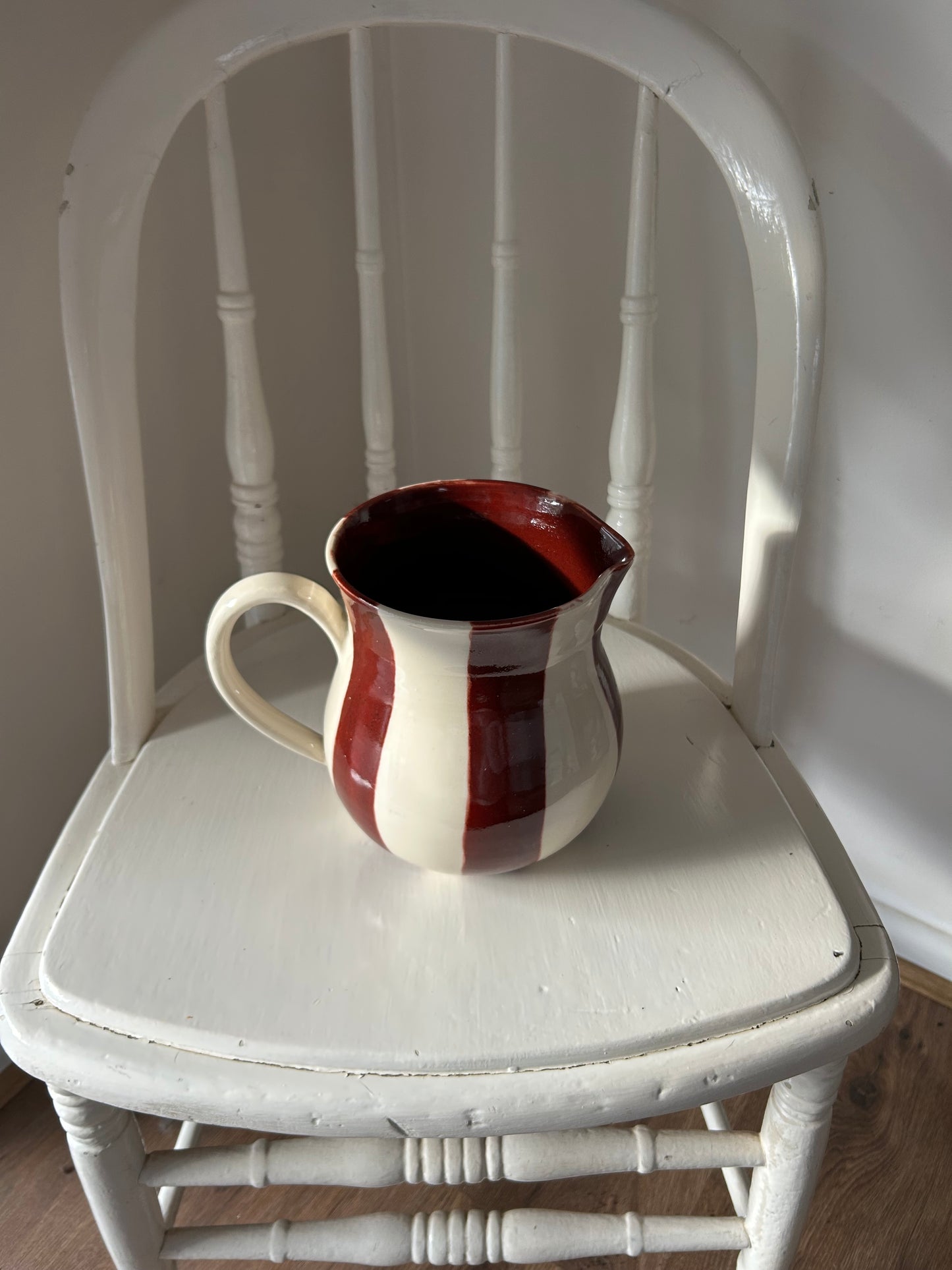 Stripe Pitcher - Cherry