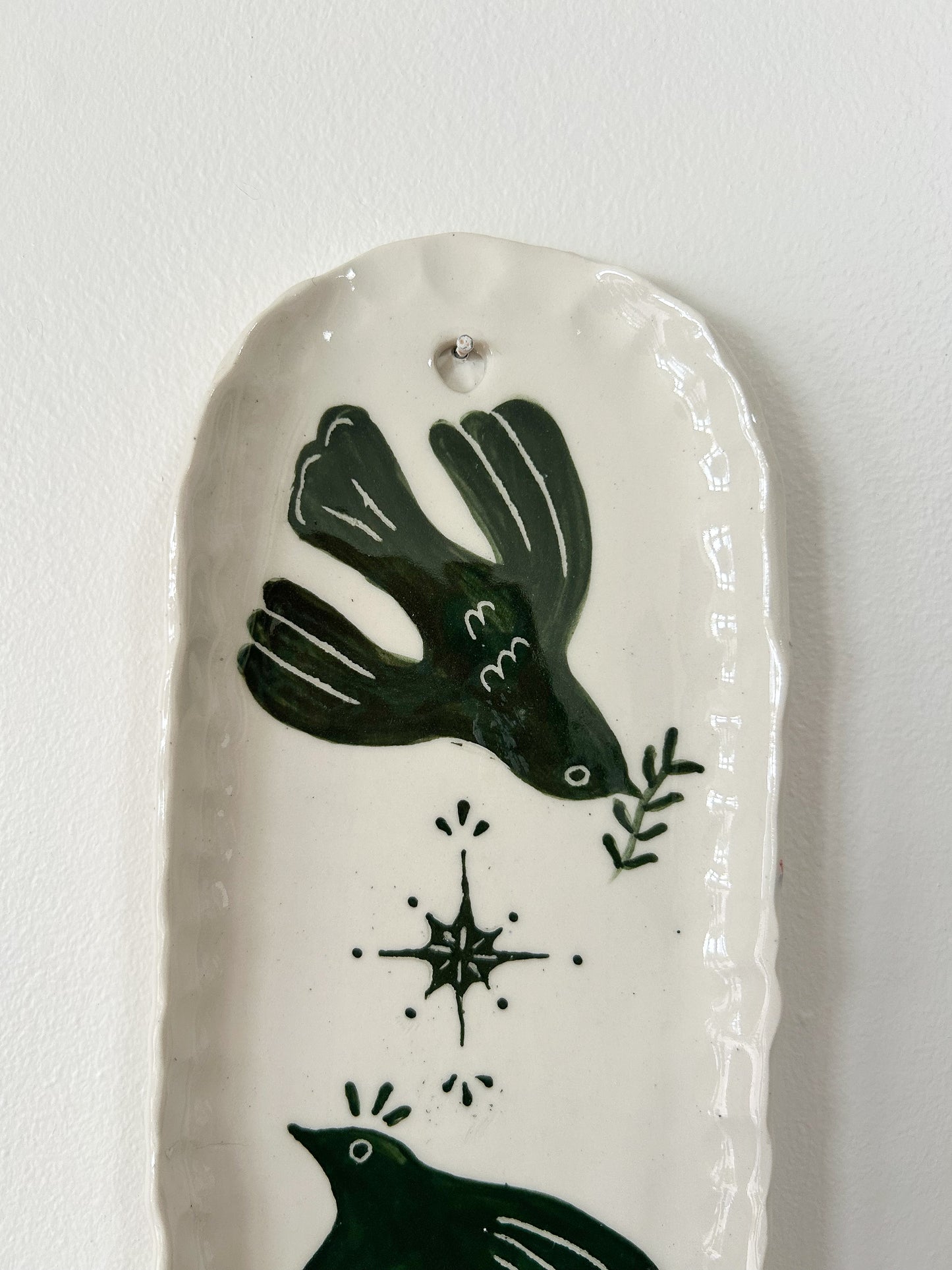 Green Bird Candle Sconce