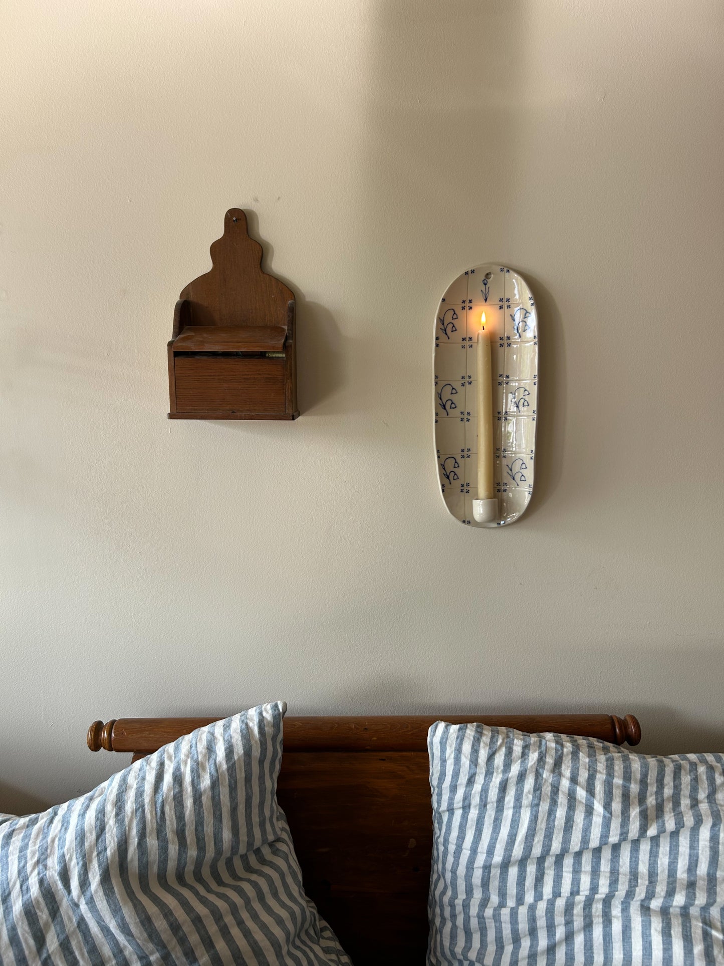 Delft Candle Sconce