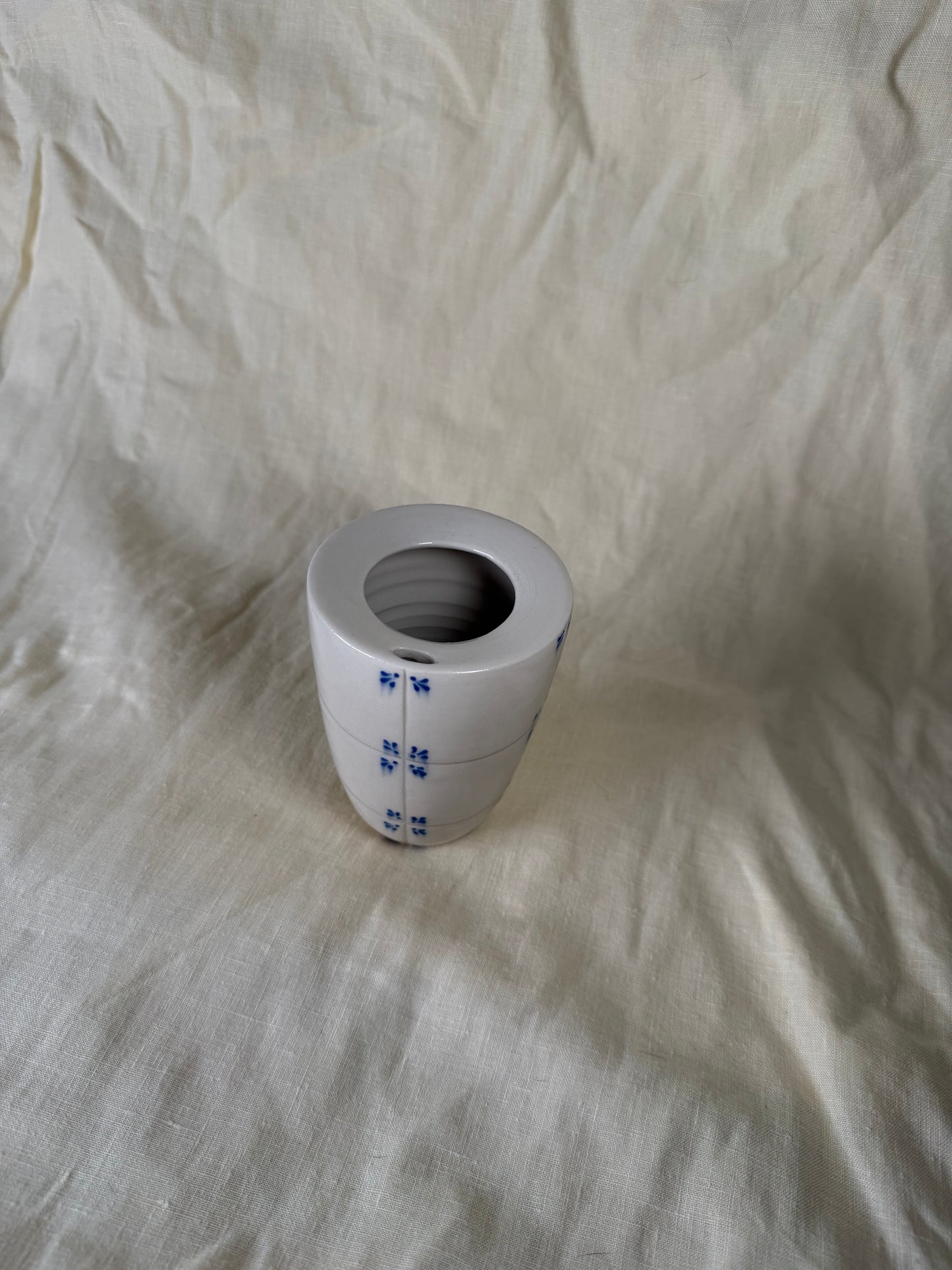SECOND -  Chunky Tile 'Delft' On the Go Cup Turned Rim