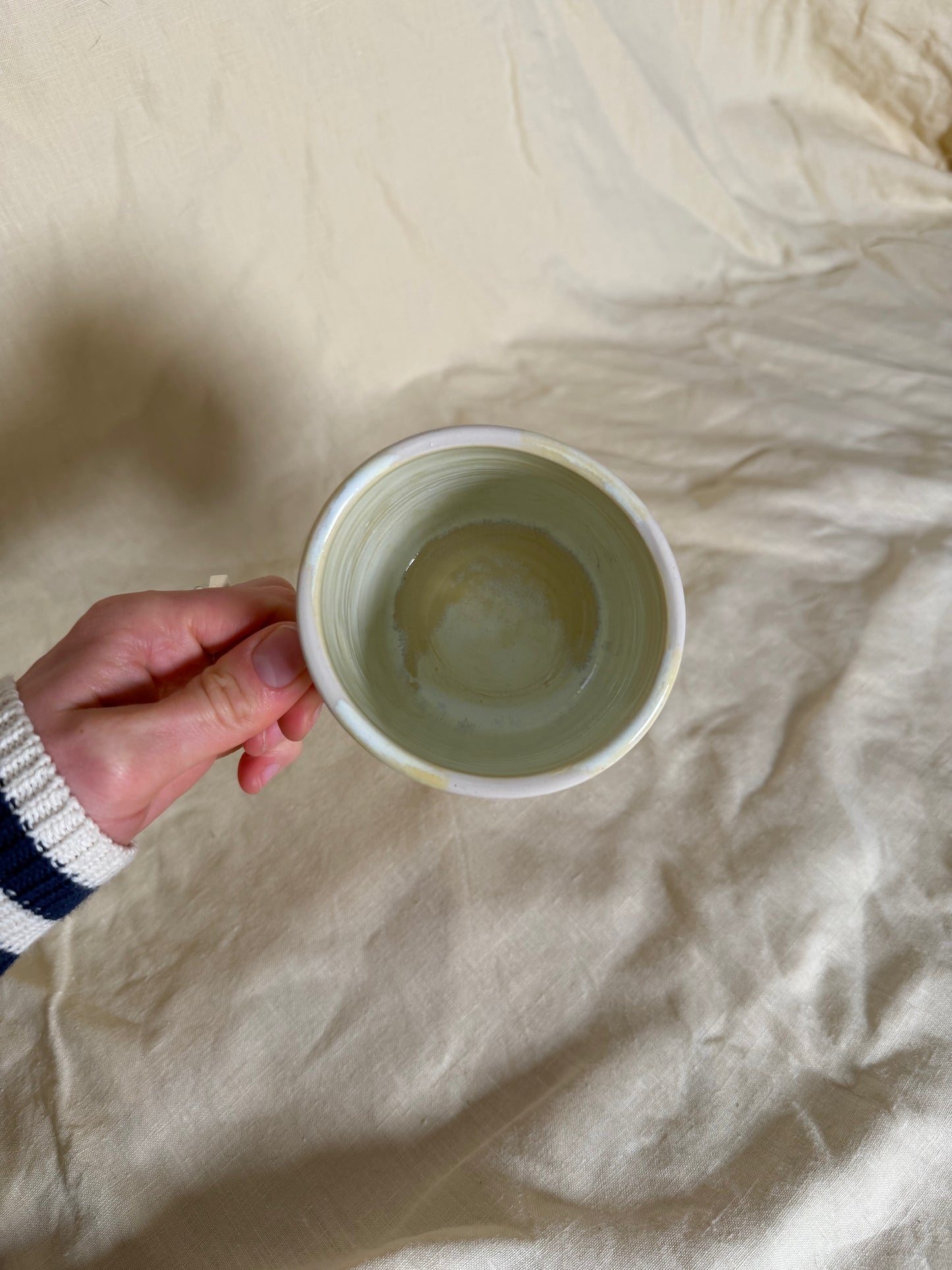 SECOND - Wonky Stripey Butter Mug