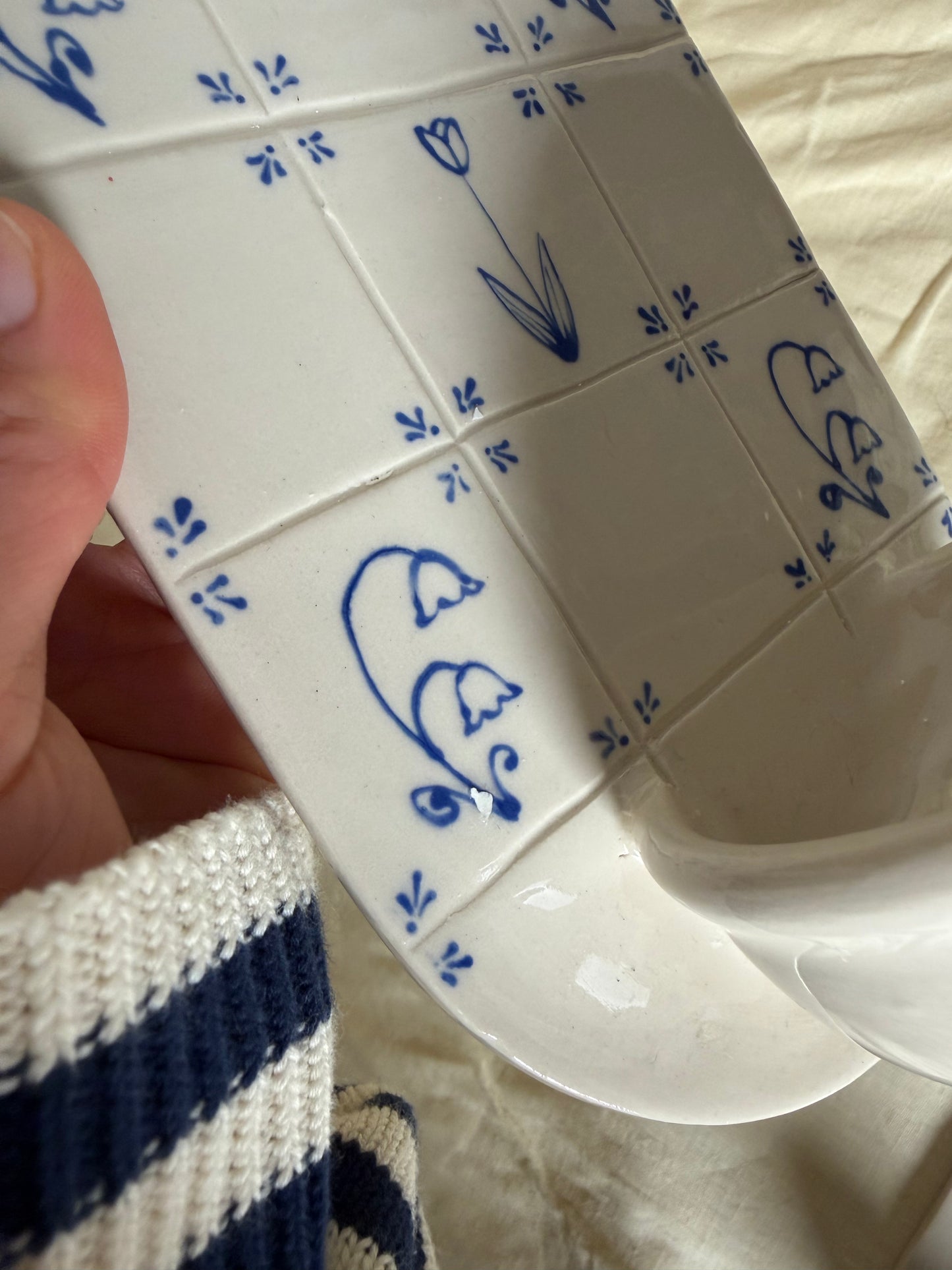 SECOND - Delft Candle Sconce