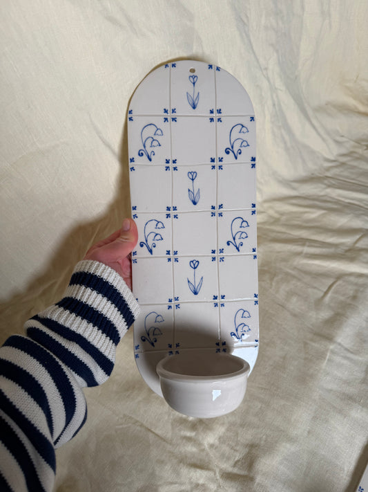 SECOND - Delft Candle Sconce
