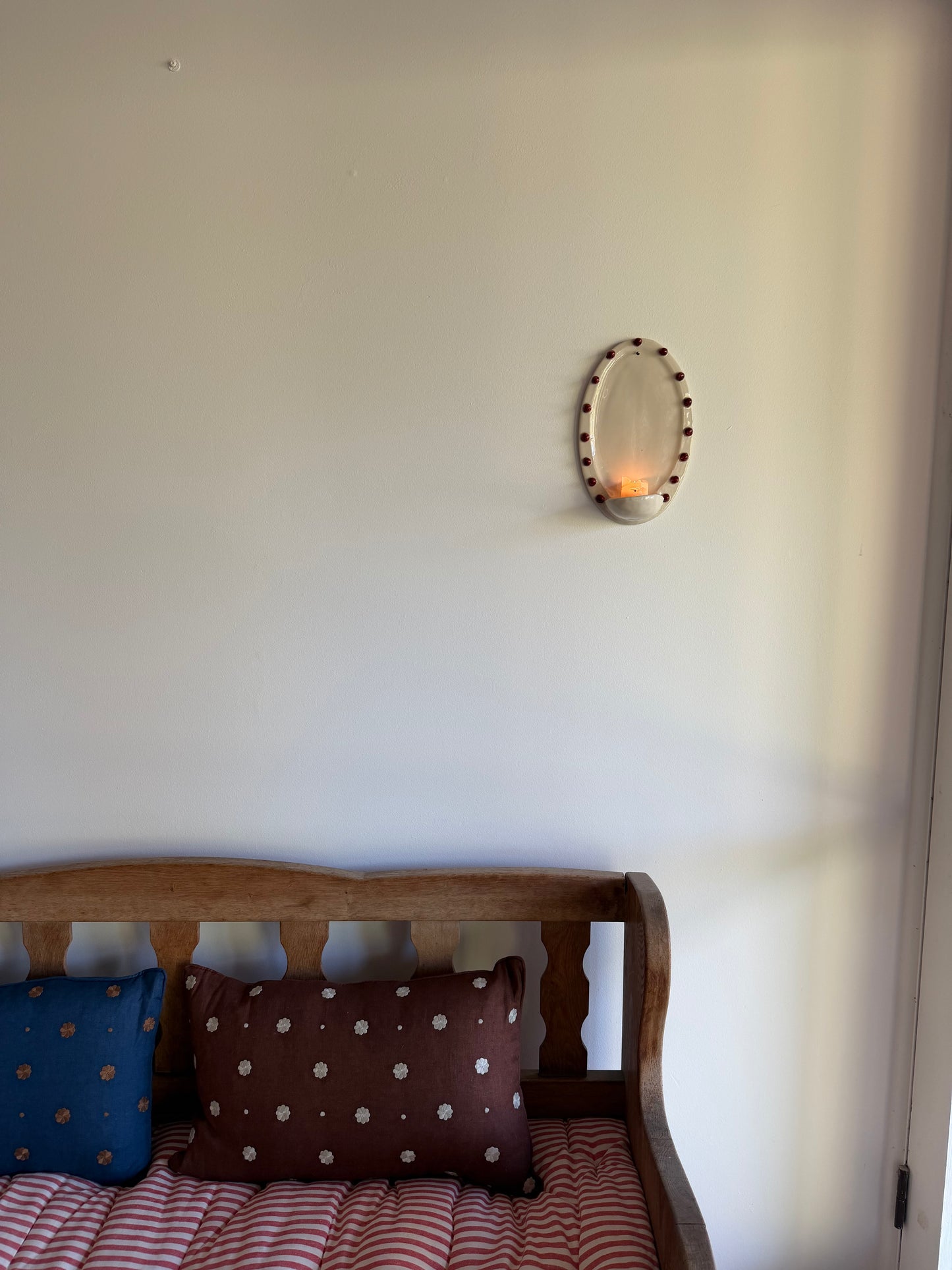 Dot Oval Candle Sconce