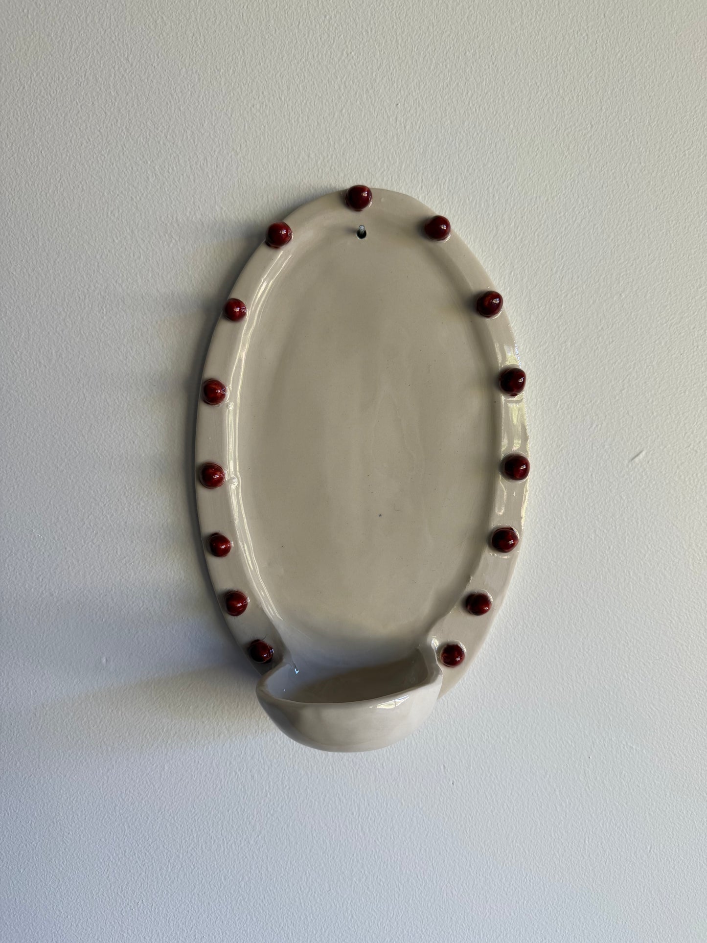 Dot Oval Candle Sconce