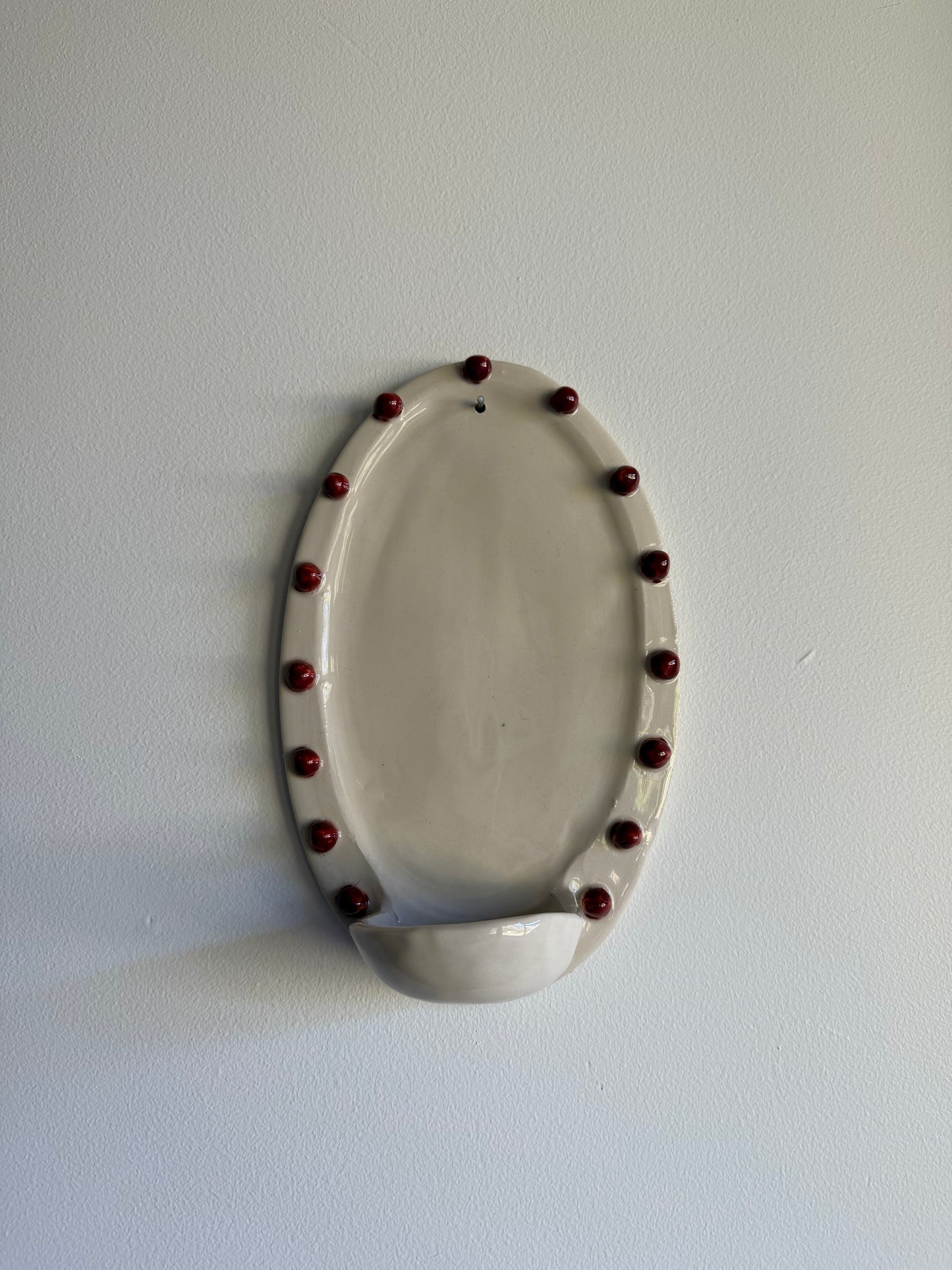 Dot Oval Candle Sconce