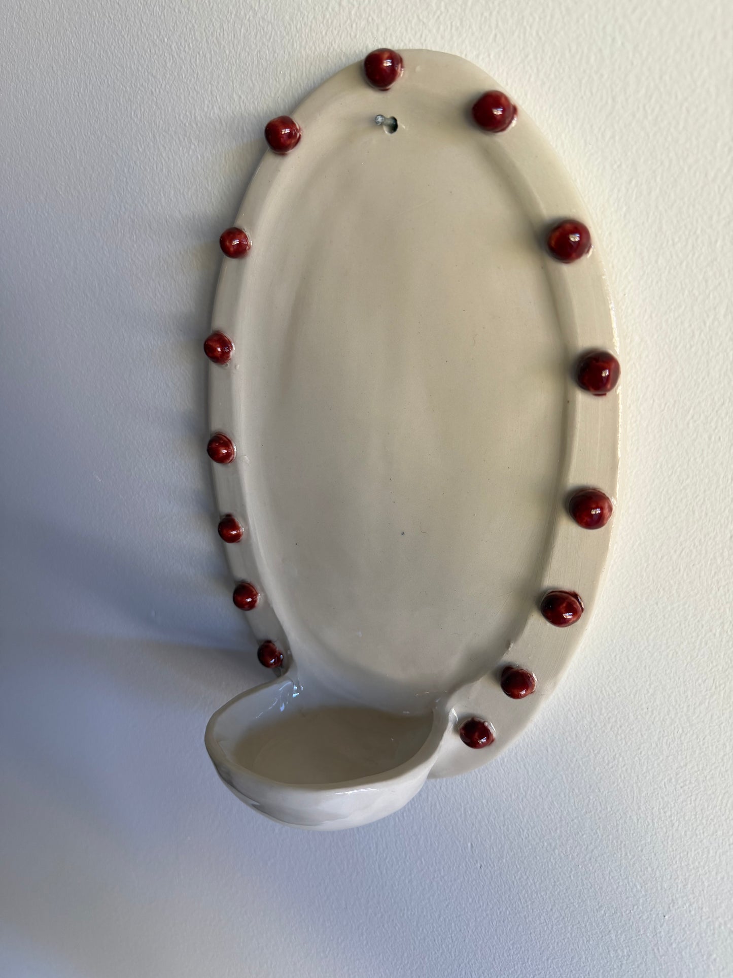 Dot Oval Candle Sconce