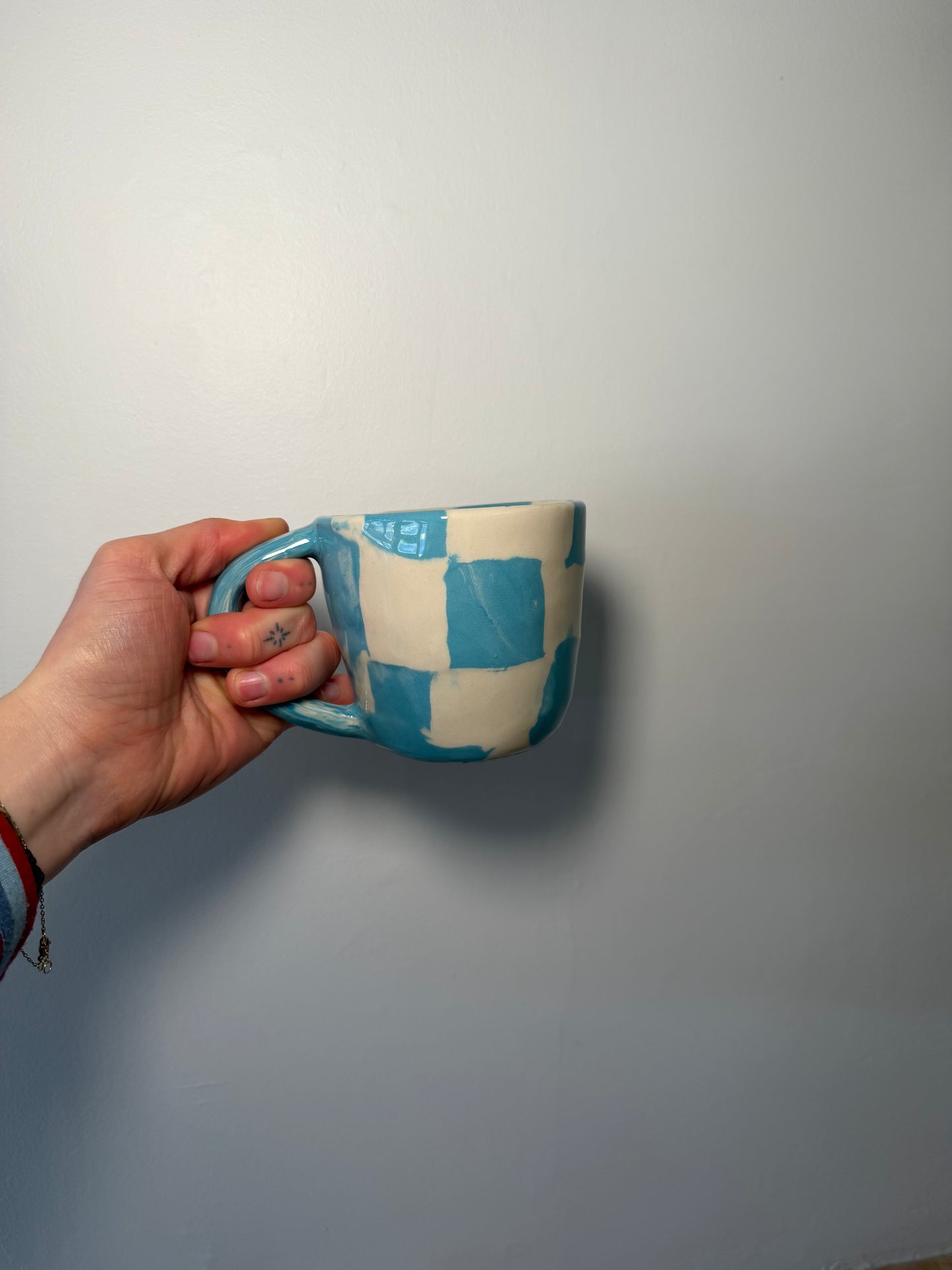 Nerikomi Blue and White Mug 01