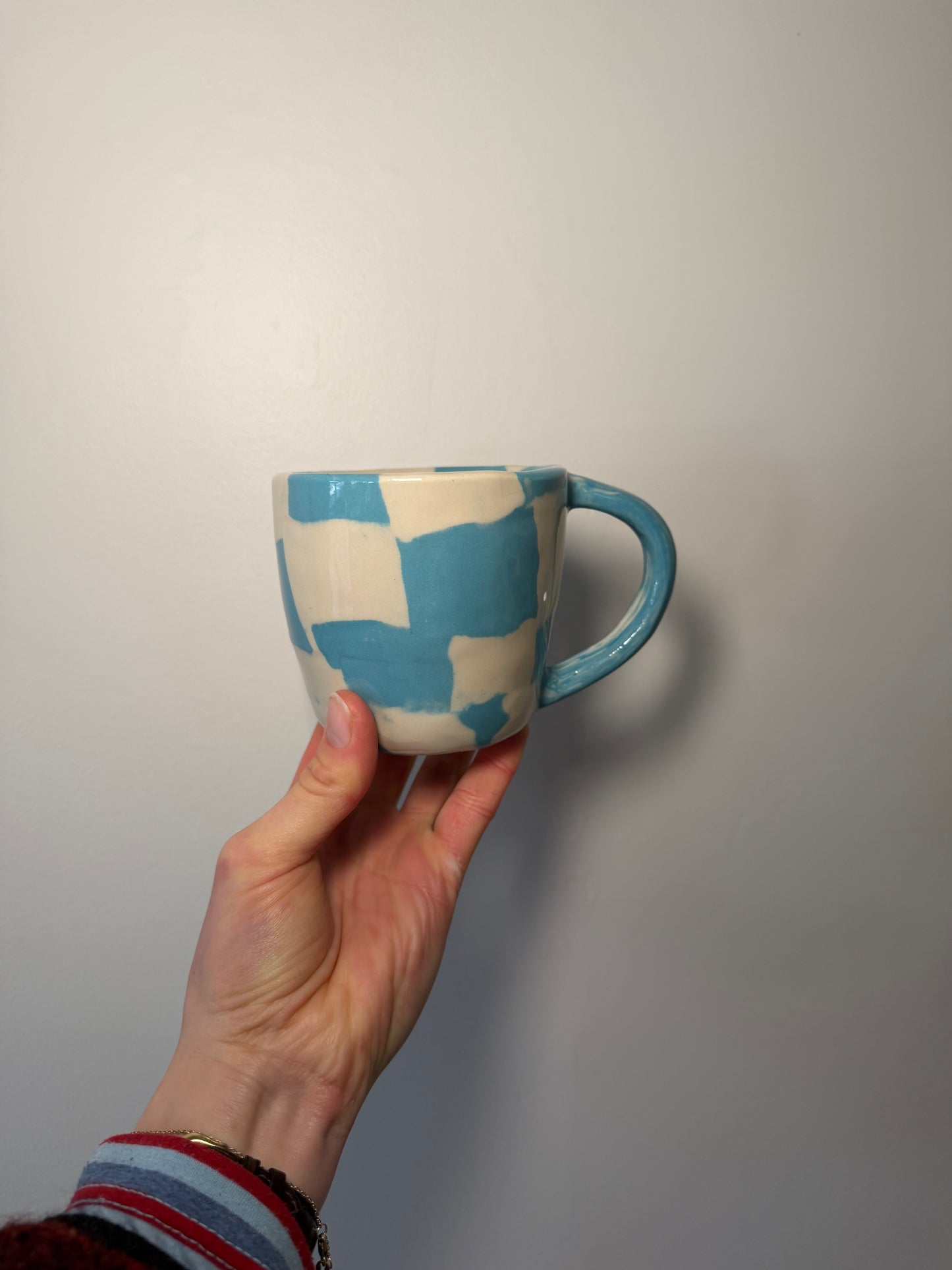 Nerikomi Blue and White Mug 01