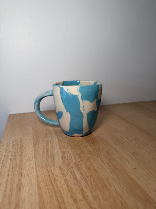 Nerikomi Blue and White Mug