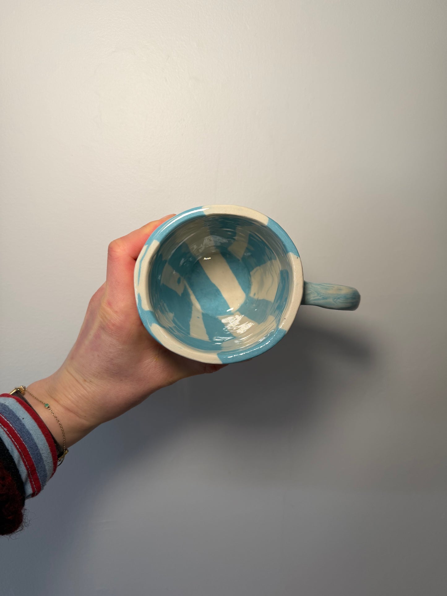 Nerikomi Blue and White Mug 02