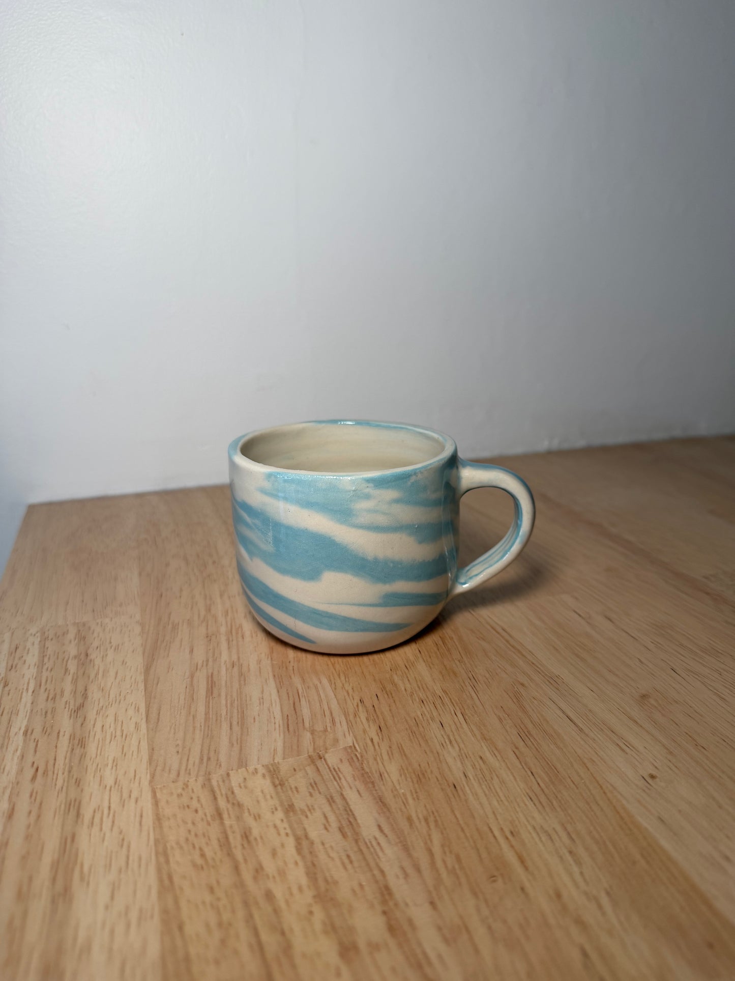 Blue and Cream Marble Mug Mini