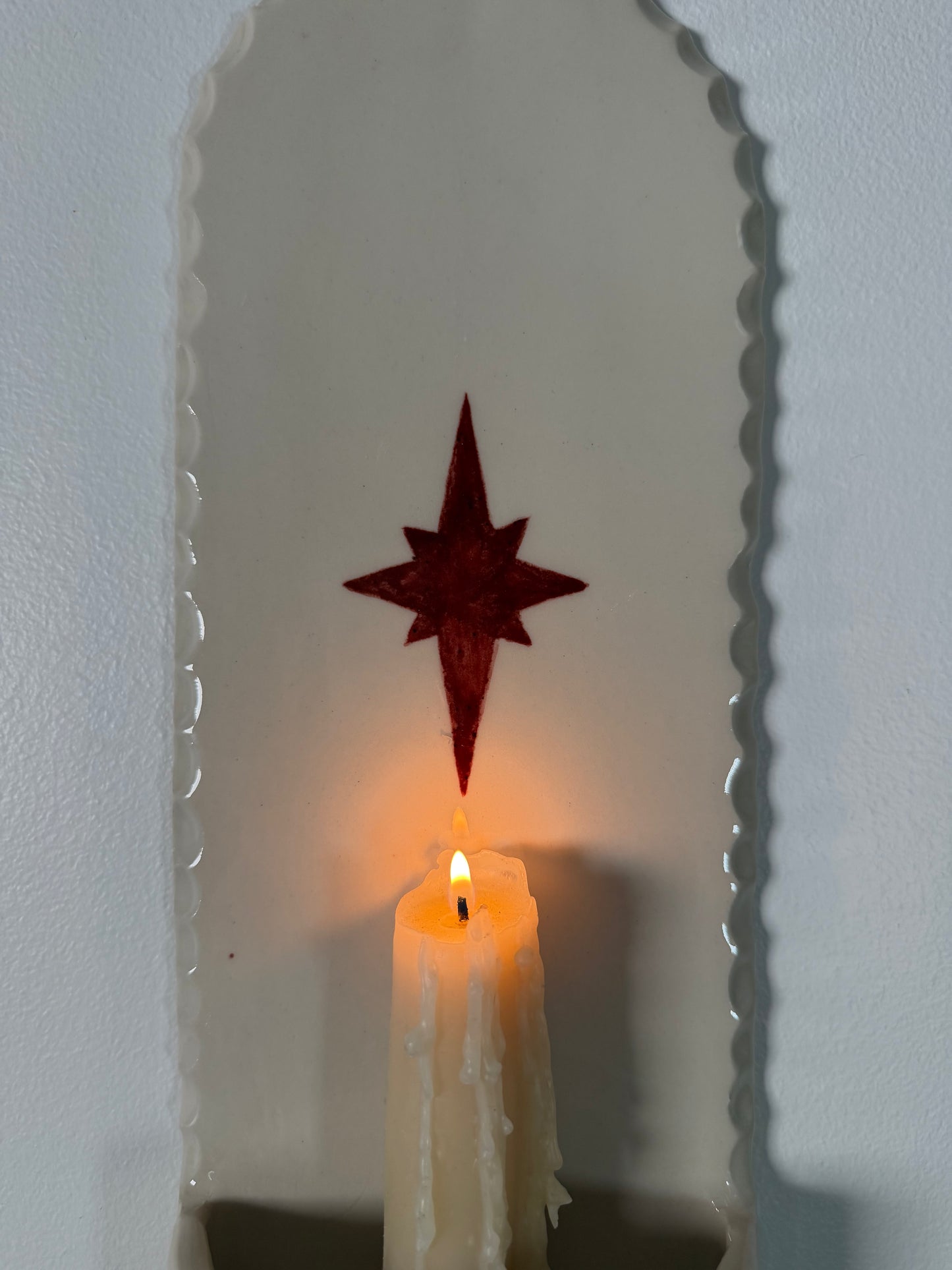 Sconce no. 3 Scalloped Cherry Star
