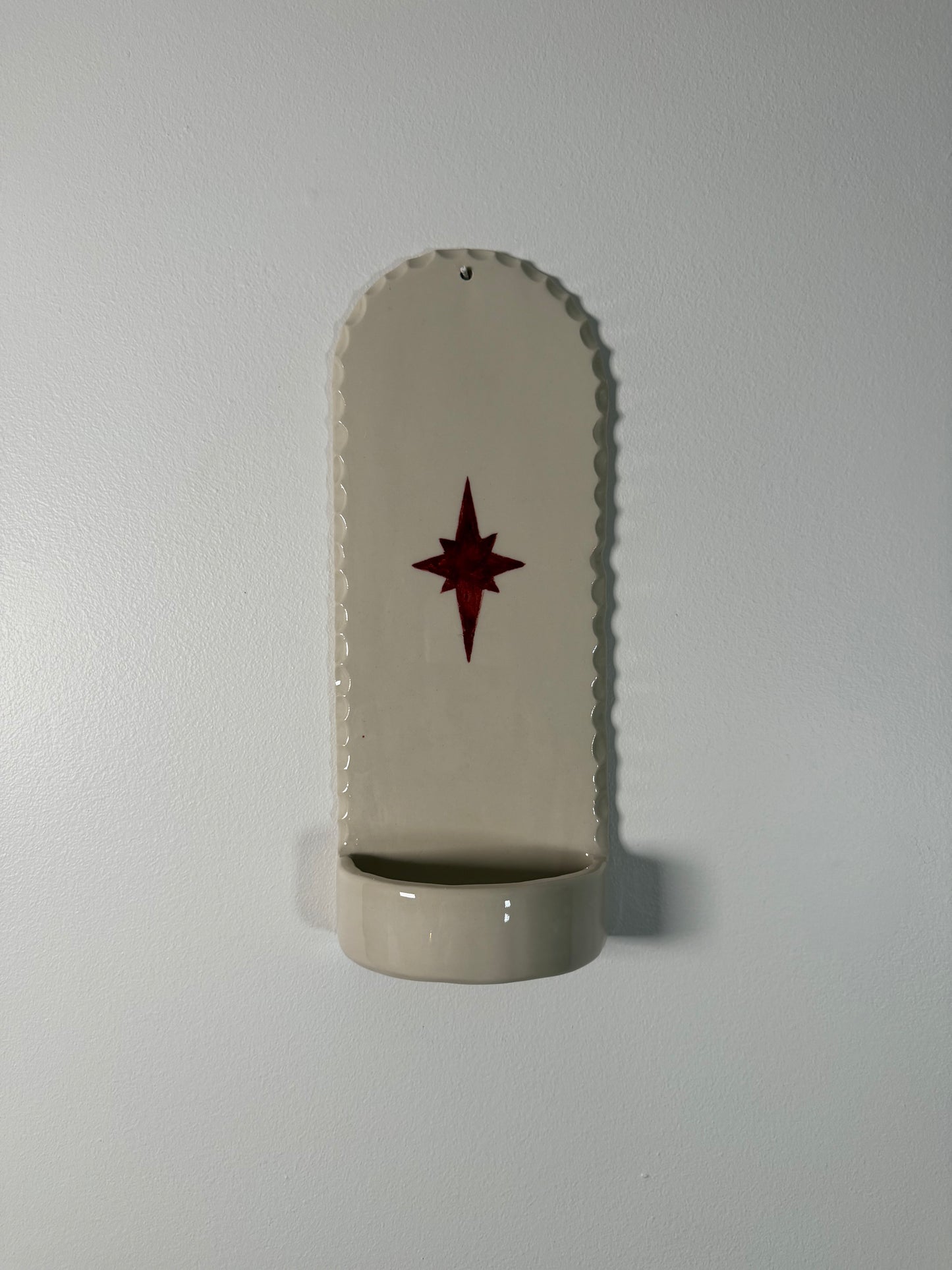 Sconce no. 3 Scalloped Cherry Star