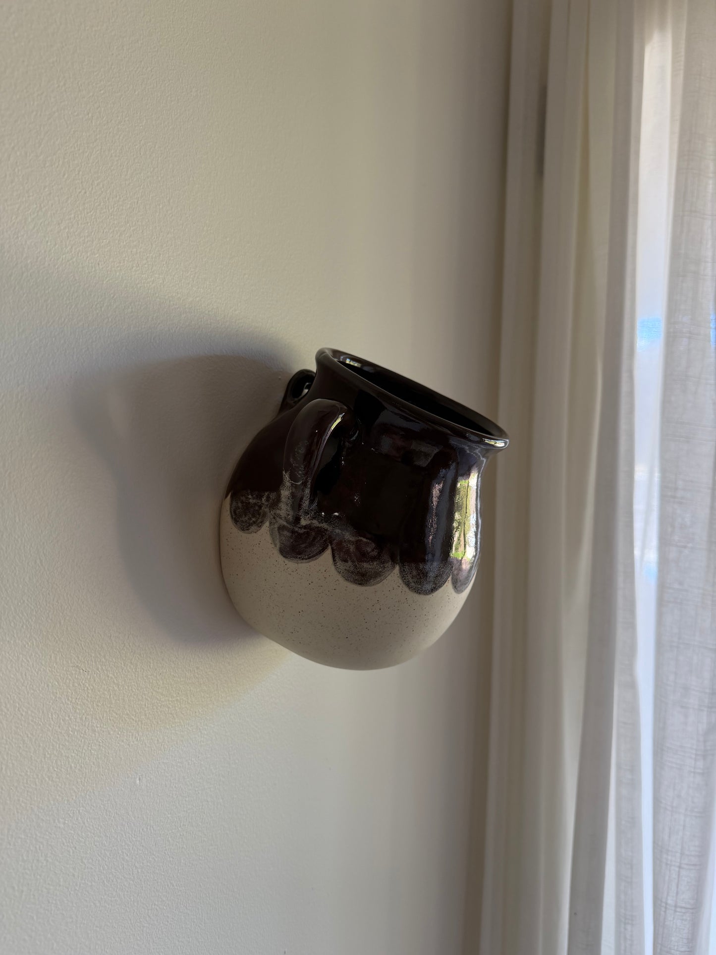 Vase no. 1 Brown and Cream - Wall Hanging
