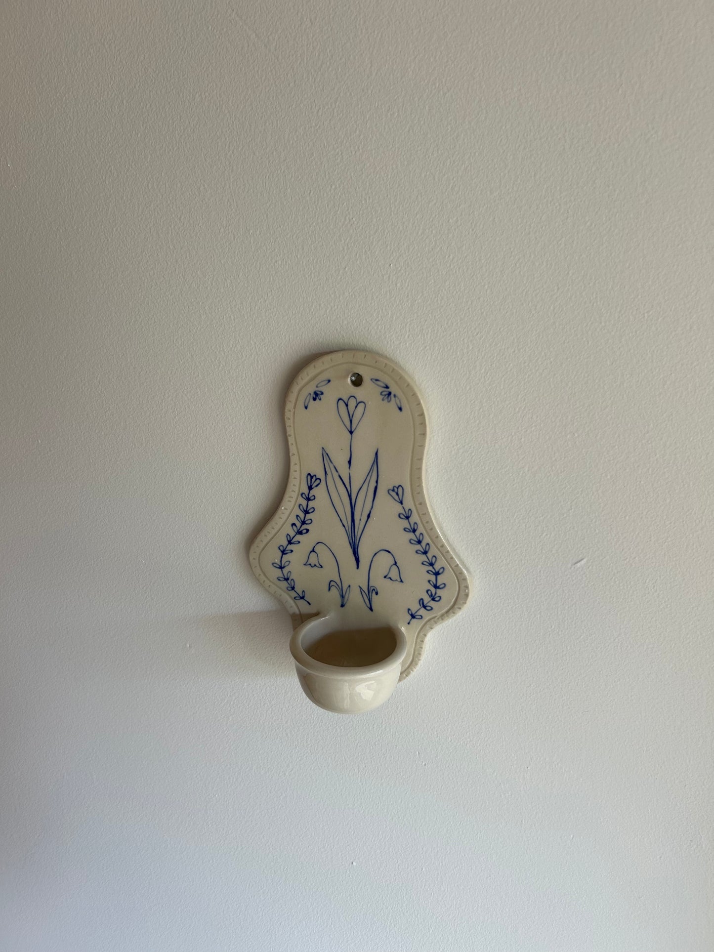 Folk Tea Light Candle Curved Sconce