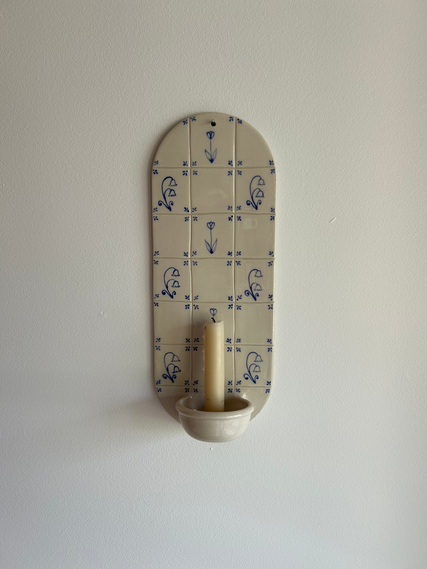 SECOND - Delft Candle Sconce