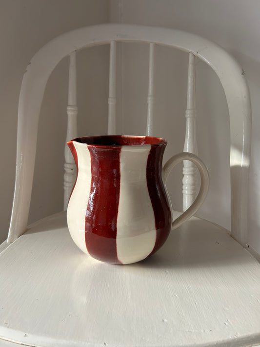 Stripe Pitcher - Cherry