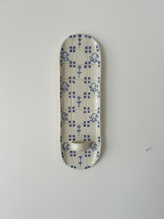 Delft Candle Sconce