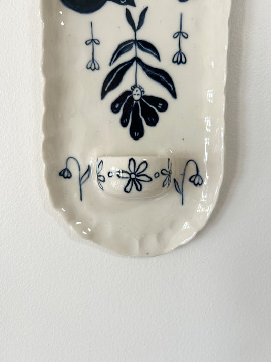 Blue Bird Candle Sconce